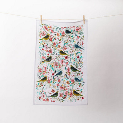 Dawn Chorus Animal Print 100% Cotton Tea Towel Price Comparisons | Compare The Build
