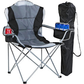 Dawsons Living Deluxe Camping & Fishing Padded Chair with Cup Holder and Cooler Bag