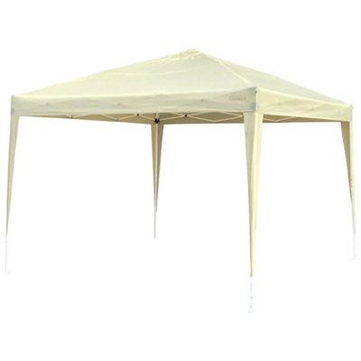 Dawsons Living Waterproof Pop Up Gazebo with Sides 3m x 3m Pop Up Outdoor Garden PVC Coated - Travel Bag and 4 Leg Weight Bags