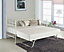 Daybed With Under Bed Guest Trundle White Guest Metal Day Bed 3ft Single Bed