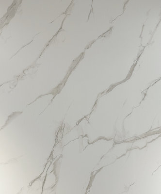 DBS Bathrooms Carrara White Marble PVC Shower Wall Panel 1m x 2.4m
