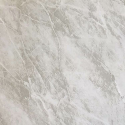DBS Grey Marble Chrome Strip Bathroom PVC Wall Botswana