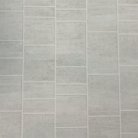 DBS Bathrooms Multi Grey Tile PVC Shower Wall Panel 1m x 2.4m