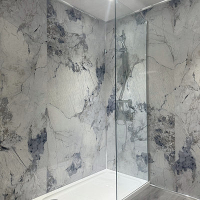 DBS Bathrooms Mystic Blue Marble PVC Shower Wall Panel 1m x 2.4m