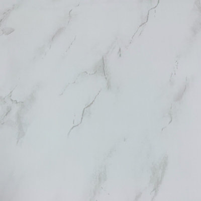 DBS Bathrooms White Marble PVC Bathroom Wall Panels Pack of 6 (3.9Sqm)