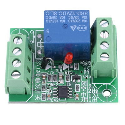 DC 12V Single Channel Bistable Circuit Trigger Switch Relay Control Module