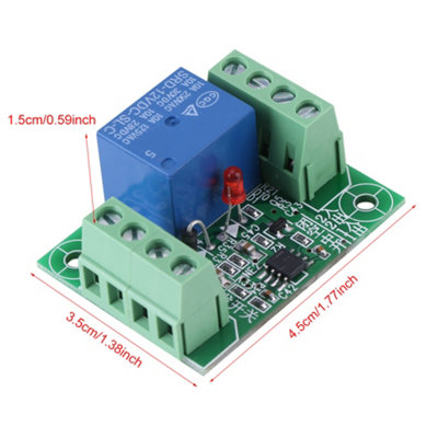 DC 12V Single Channel Bistable Circuit Trigger Switch Relay Control Module