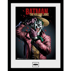DC Comics Batham The Joker Killing Joke Portrait 30 x 40cm Framed Collector Print