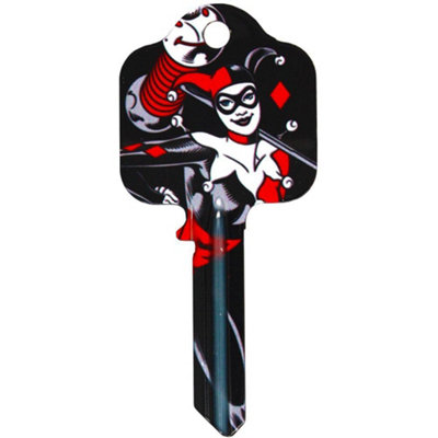 DC Comics Harley Quinn Door Key Black/Red (One Size)