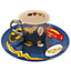DC Comics Logo Mug & Plate Set White/Blue/Yellow (One Size)