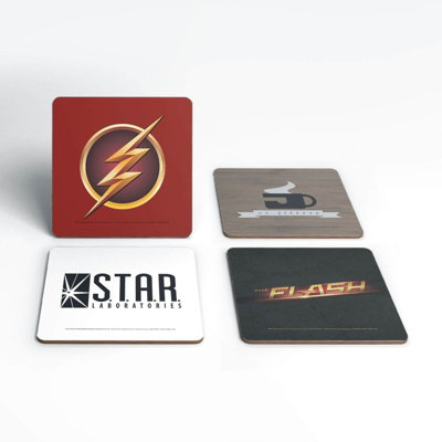 DC Flash TV Corkbacked Coaster Set