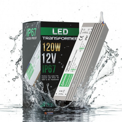 DC12V 120W LED Transformer Waterproof IP67 LED Power Supply Driver ...