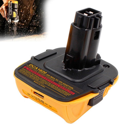 DM18M Adaptateur de batterie pour Dewalt 20 V Convertir en lithium 18 V BL1830 BL1840 BL1850 14,4 V-18 V avec batterie Makita