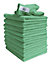 DCS Microfibre Cloth, Green, 10-Pack, Large Size: 40x40cm. Super Soft, Streak-Free. Kitchen, Bathrooms, Surfaces, Car.