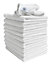 DCS Microfibre Cloth, White, 10-Pack, Large Size: 40x40cm. Super Soft, Streak-Free. Kitchen, Bathrooms, Surfaces, Car.