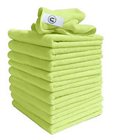 DCS Microfibre Cloth, Yellow, 10-Pack, Large Size: 40x40cm. Super Soft, Streak-Free. Kitchen, Bathrooms, Surfaces, Car.
