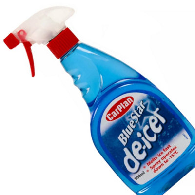 De-Icer Trigger Spray 500ml Bottles - 2 Pack of Winter De Icer