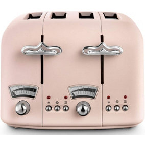 De'Longhi 4 Slice Argento Toaster Pink