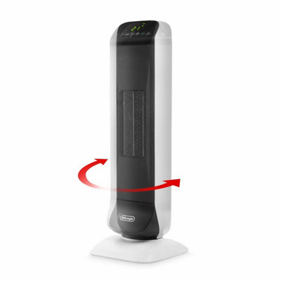 De Longhi HFX25S20 Ceramic Fan Heater - 2000W, 2 Heat Settings, Remote ...