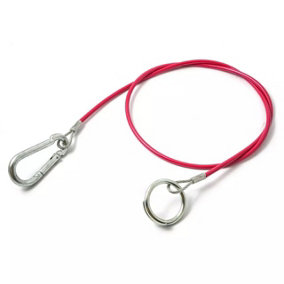 De Luxe heavy duty breakaway cable with replaceable hook & ring