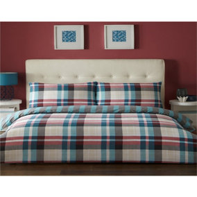Deacon Chequered Reversible Duvet Cover Bedding Sets