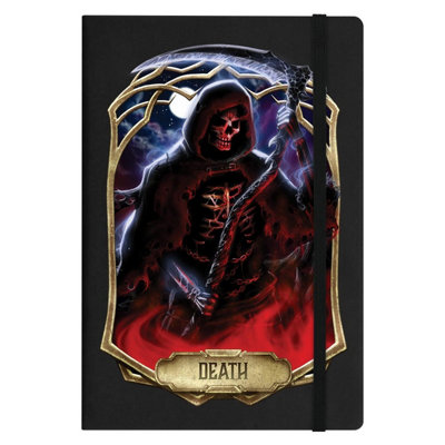 Deadly Tarot Obsidian Death A5 Notebook Black (A5)