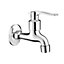 deante Chrome Plated Cold Water Garden Outdoor Tap 1/2" with Aerator and Adapter