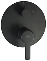 Deante Concealed Shower Tap Handshower/Rainfall Switch Matte Black Galvanised Brass