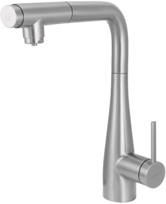 Deante Eridan 3 Way Tap - Brushed Steel