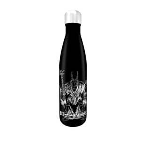 Death Note Shinigami Metal Water Bottle Black/White (One Size)