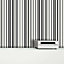 Debona Barcode Striped Wallpaper Grey Black White Silver Lines Metallic Textured