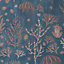 Debona Coral Reef Aqua Blue Pale Pink Salmon Sea Life Jellyfish Wallpaper 5026