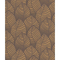 Debona Fabric Touch Vinyl Geometric Trellis Wallpaper Copper ON3005