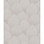 Debona Fabric Touch Vinyl Geometric Trellis Wallpaper Light Grey ON3003