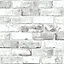 Debona Luxury Rustic Brick White Wallpaper 6751