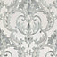 Debona Perla Damask Wallpaper Textured Vinyl Embossed Metallic Glitter Grey 9091