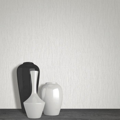 Debona Silver Crystal Plain Textured Grey Glitter Vinyl Washable Wallpaper 8996