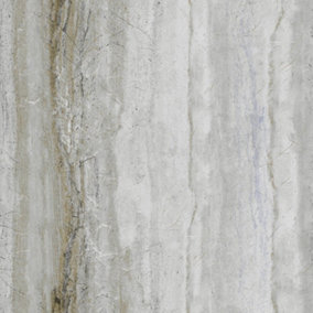 Debona Vertical Marble Grey Wallpaper Metallic Gold Effect Textured Modern