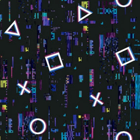Debona Video Game Glitch Wallpaper Multicoloured Pink Purple Black Blue 6219