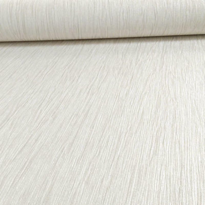 Debona White Crystal Plain Textured Glitter Vinyl Washable Wallpaper 8999