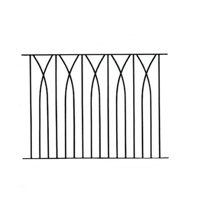 DECA Large Metal Deck Decking Infill Fence Panel 1130mm Wide x 813mm High LPDB