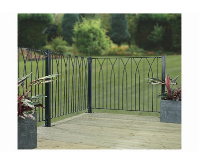 DECA Large Metal Deck Decking Infill Fence Panel 1130mm Wide x 813mm High LPDB