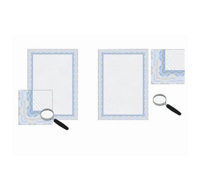 Decadry Border Certificate A4 Paper 115gsm Blue (Pack of 25) OSD4040