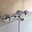 Deck Mounted Thermostatic Bath Shower Mixer Tap - Chrome
