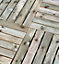 Deck Tile (Decking) (L) 500mm (W) 500mm (T) 28mm Pressure Treated Wooden Decking Tile