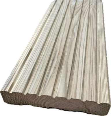 Decking Board 2.4m (Urban 143x25mm) fully treated (pack of 10)