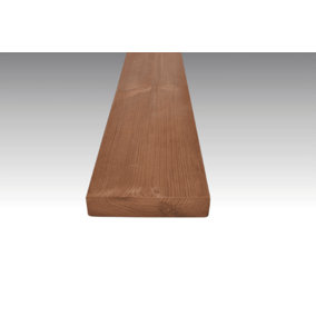 Decking Boards Thermowood Redwood Smooth Both Sides (L) 4.2m (W) 116mm (T) 26mm Pack of 4 pieces
