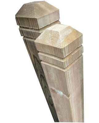 Decking newel post (chamfered top) pack of 2 (FREE DELIVERY)
