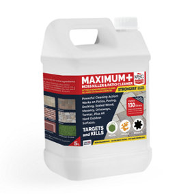 Decking & Patio Cleaner Moss Killer will clean all hard surfaces 5L CONCENTRATE