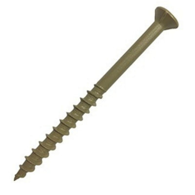 DECKING SCREWS  Pack of 50 4.5mm x 63mm FENCING EXTERIOR WOOD Timber Coloured Countersunk